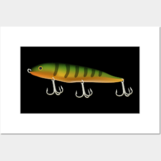 Fish lure with hooks Posters and Art